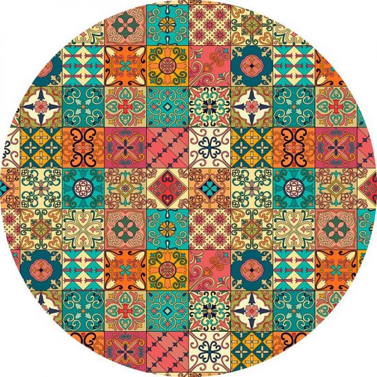 alfombra vinílica redonda Holley 60x60