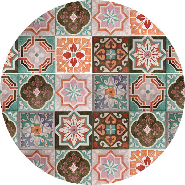 alfombra vinílica redonda Liliana 60x60