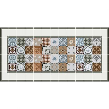 Alfombra en vinilo Merley Frame-97x48