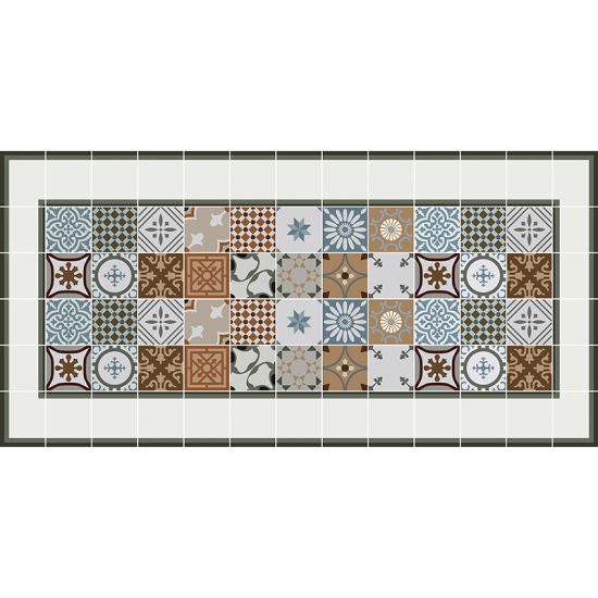 Alfombra en vinilo Merley Frame-97x48
