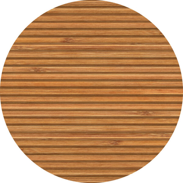 alfombra vinílica redonda Madera 60x60
