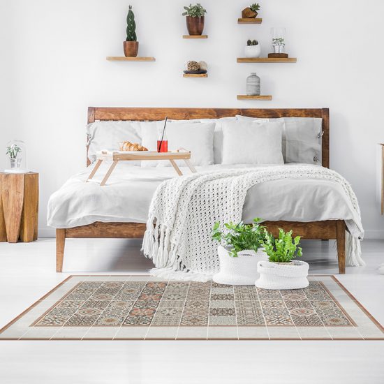 Alfombra Vinílica Hidráulica Vasco Frame dormitorio