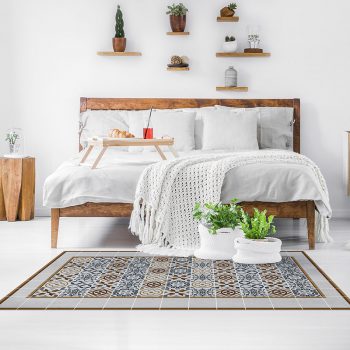 Alfombra Vinílica Hidráulica Ponta Frame dormitorio