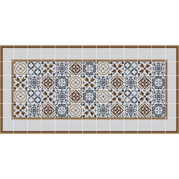 Alfombra en vinilo Ponta Frame-97x48