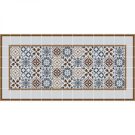 Alfombra en vinilo Ponta Frame-97x48