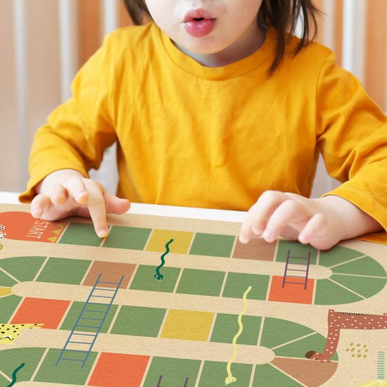 Alfombra didáctica infantil Escalera Loca-48x48 cm