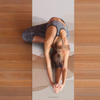 Yoga mat acuarela brown clase de yoga