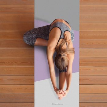 Yoga mat Triplex lila clase de yoga