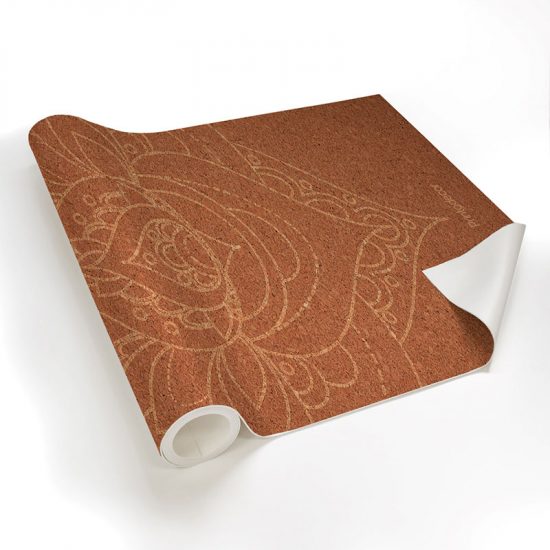 Yoga mat mandala orange detalle material