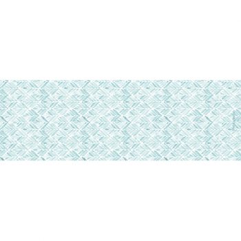 Yoga mat blue leaves 180 x 60 cm