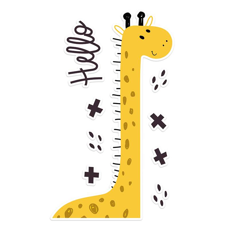 Vinilo infantil hello girafa
