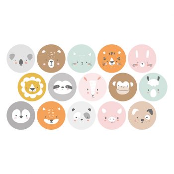 Vinilo infantil animal friends distribución