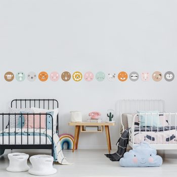 Vinilo infantil animal friends dormitorio infantil