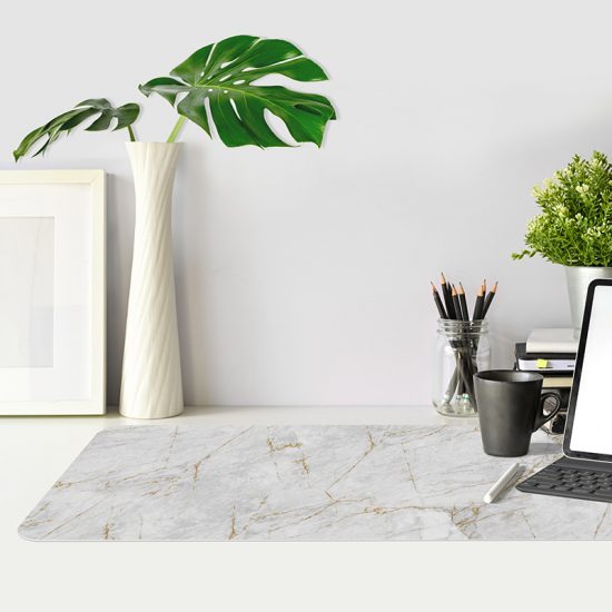 Protector de escritorio Grey Marble mesa oficina
