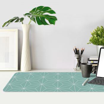 Protector de escritorio Geométrico Turquesa mesa oficina