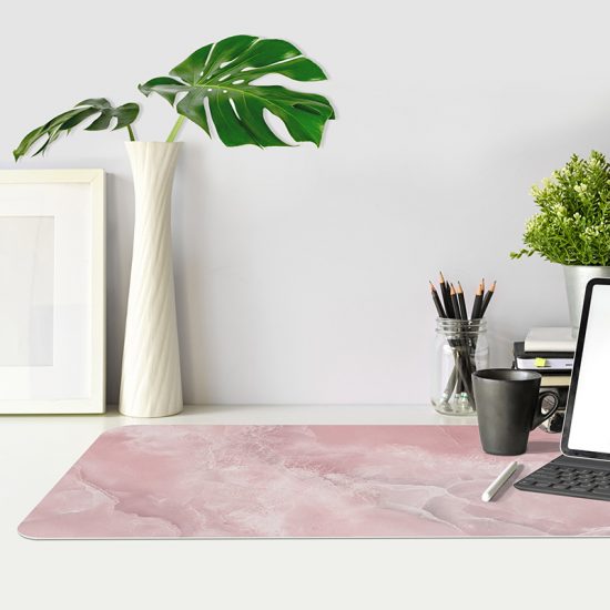 Protector de escritorio Pink Marble mesa oficina