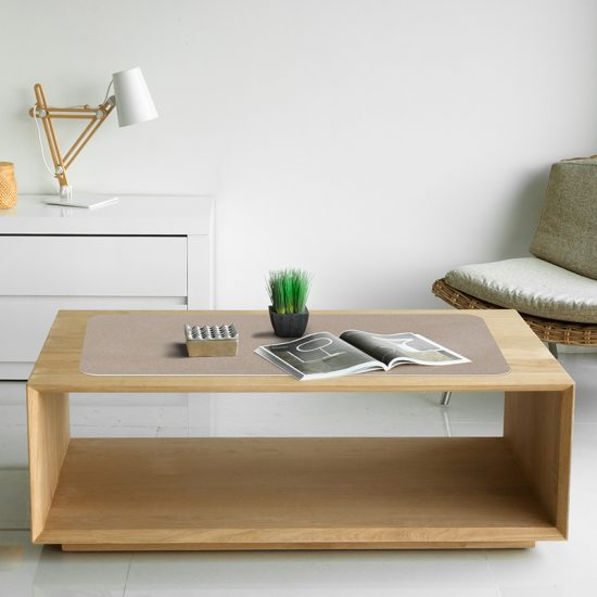 Protector de escritorio Cemento marrón mesa comedor