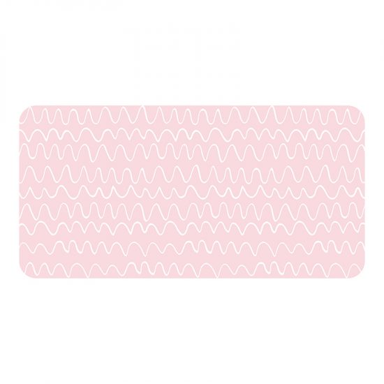 Protector de escritorio ondas rosas 80 x 40 cm