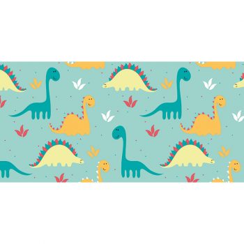 Alfombra vinílica infantil Dinos 97 x 48 cm