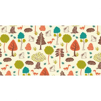 Alfombra vinílica infantil October animals 97 x 48 cm