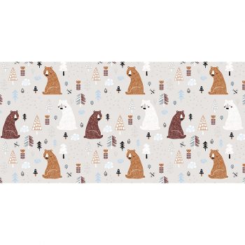 Alfombra vinílica infantil Osos 97 x 48 cm