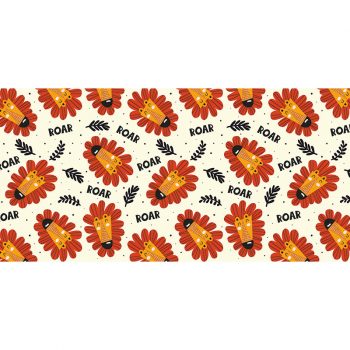 Alfombra vinílica infantil león feliz 97 x 48 cm