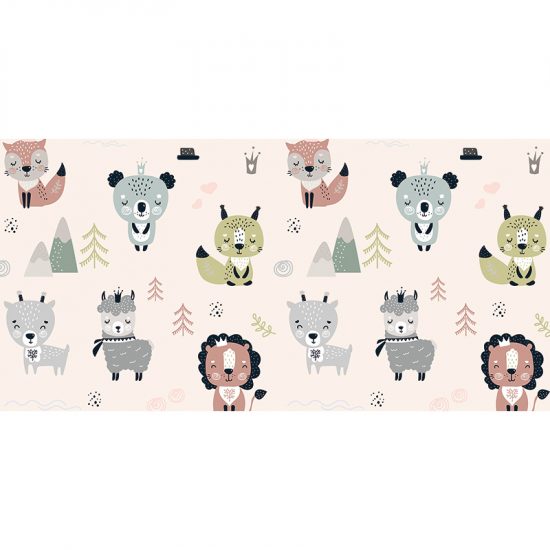 Alfombra vinílica infantil bosque feliz 97 x 48 cm
