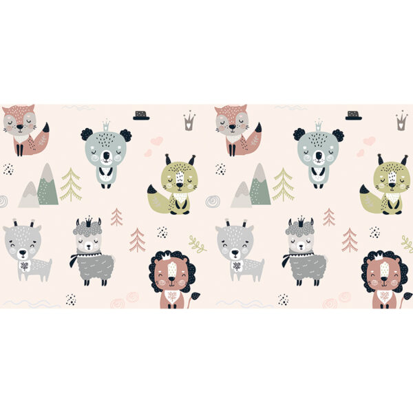 Alfombra vinílica infantil bosque feliz 97 x 48 cm