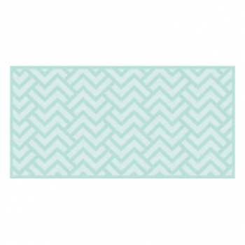 Protector de escritorio ZigZag turquesa 80 x 40 cm