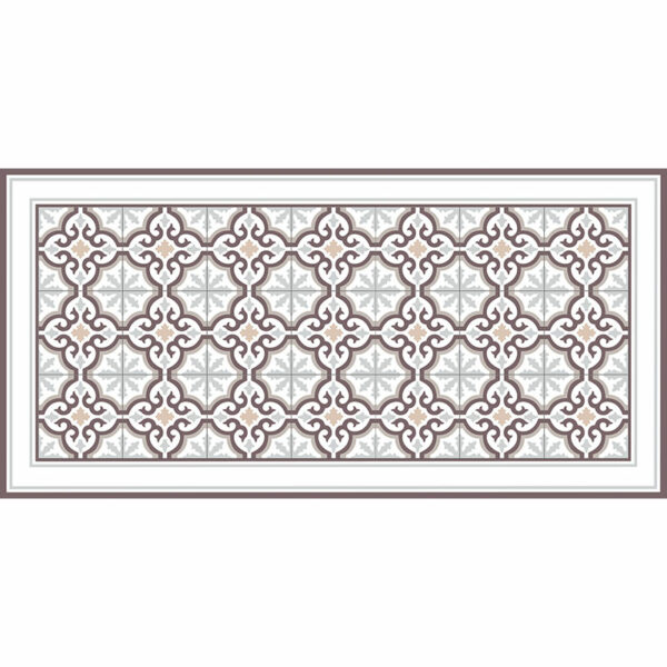 Alfombra vinílica Rabat Grey 97 x 48 cm