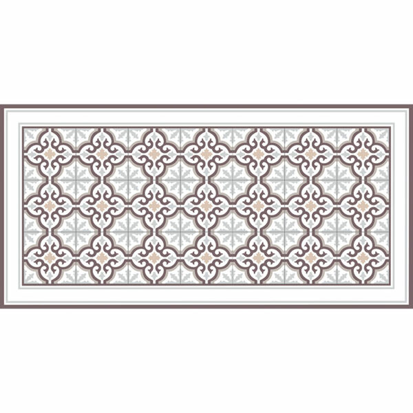 Alfombra vinílica Rabat Grey 97 x 48 cm