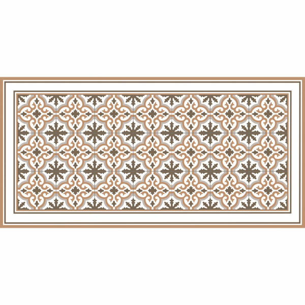 Alfombra vinílica Rabat Brown 97 x 48 cm
