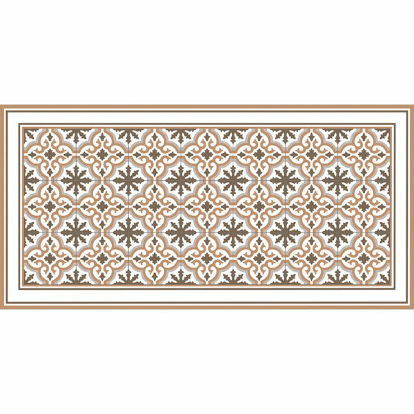 Alfombra vinílica Rabat Brown 97 x 48 cm