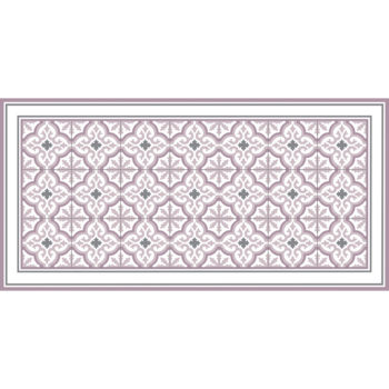 Alfombra vinílica Rabat Rose 97 x 48 cm