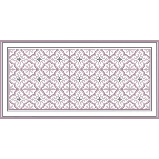 Alfombra vinílica Rabat Rose 97 x 48 cm