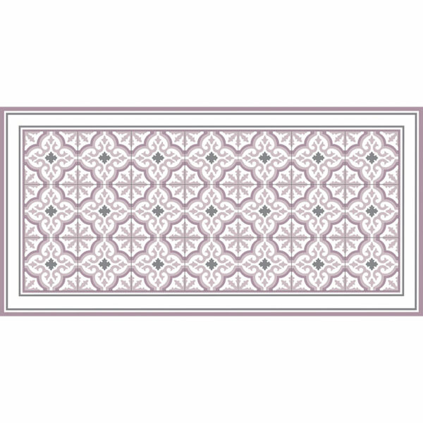 Alfombra vinílica Rabat Rose 97 x 48 cm