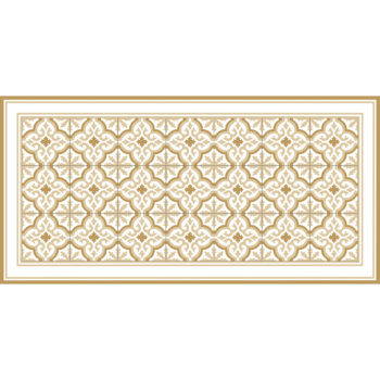 Alfombra vinílica Rabat Yellow 97 x 48 cm