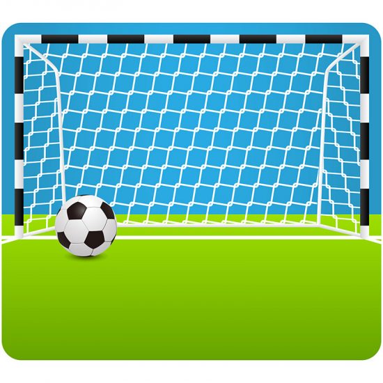 Cabecero de cama infantil portería de futbol 135 x 120 cm