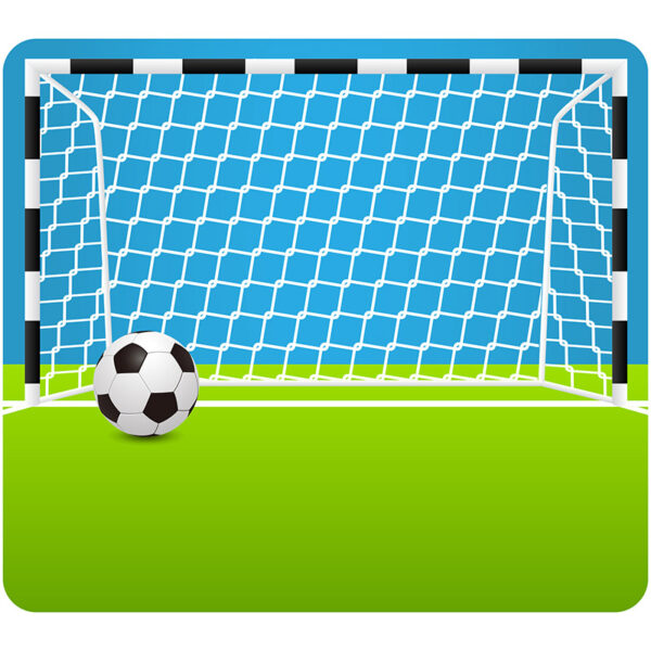 Cabecero de cama infantil portería de futbol 135 x 120 cm