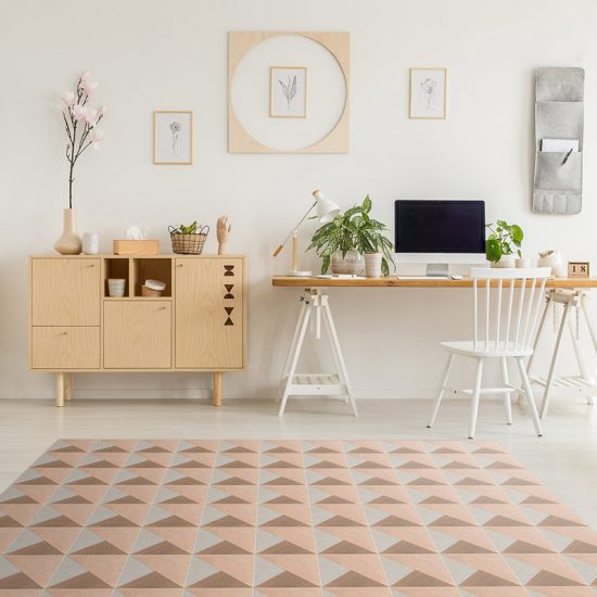 Dormitorio alfombra vinílica