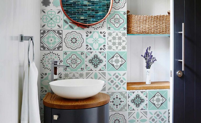 vinilos decorativo motivos hidráulicos baño