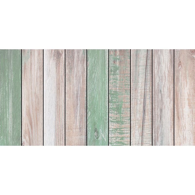 Alfombra vinílica madera verde 97 x 48 cm