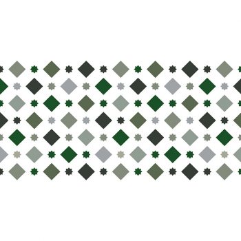 Alfombra vinílica Stellar verde 97 x 48 cm