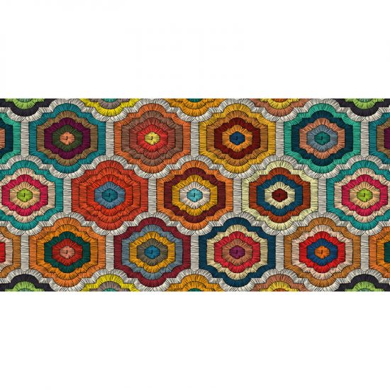 Alfombra Vinílica Hexagon 97 x 48 cm