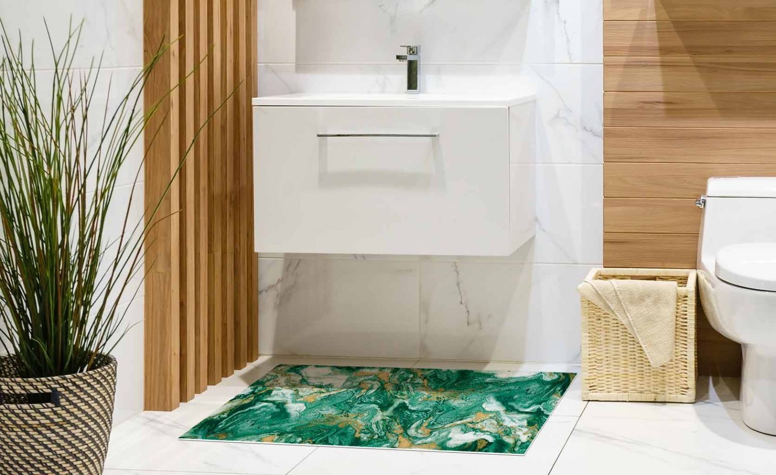 Alfombra vinílica baño