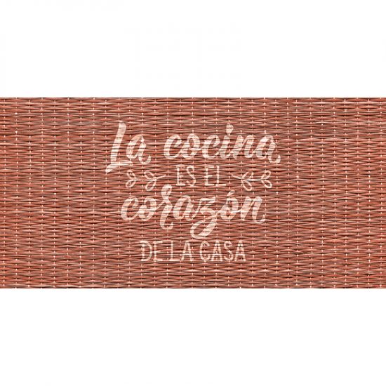 alfombra vinílica cocina mimbre 97 x 48 cm