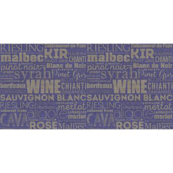 alfombra vinílica cocina wine azul 97 x 48 cm