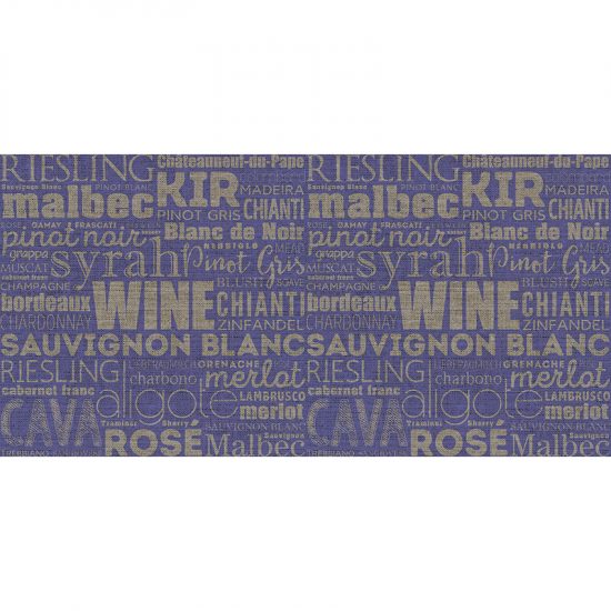 alfombra vinílica cocina wine azul 97 x 48 cm