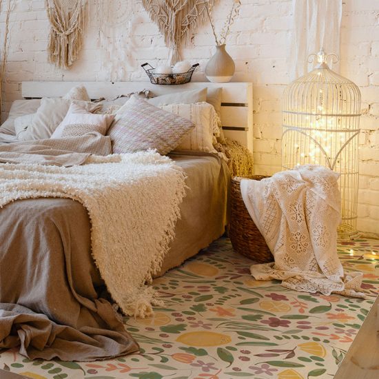 Dormitorio Alfombra vinílica Laina