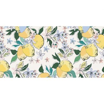 Alfombra vinílica Limones jungle 97 x 48 cm